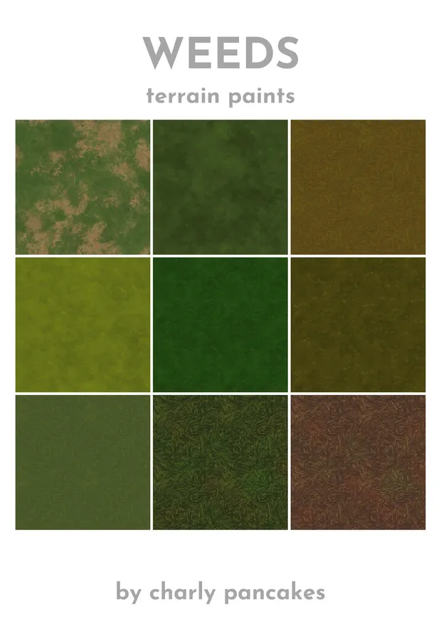 weeds - custom terrain paint - download